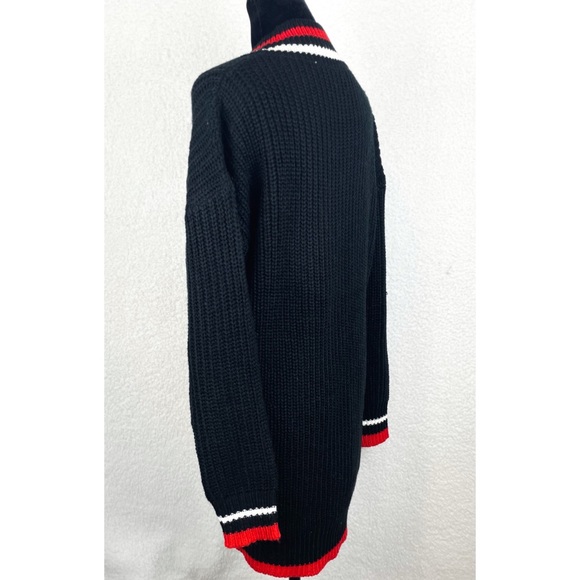 Striped Chunky Knit Sweater Mini Dress - Picture 5 of 16